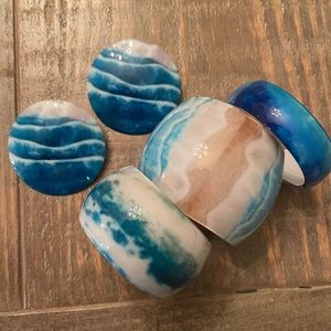 Bracelet set with matching earrings by Sassy Jones